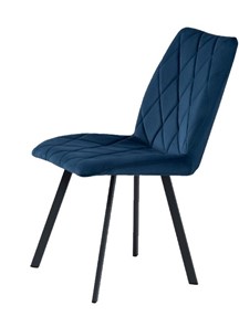 Обеденный стул Омега на ножках 30х15, Велюр CATALANA 16 (синий) / Черный муар матовый в Тольятти