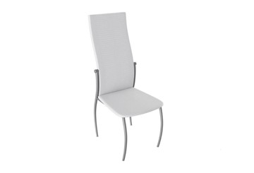 Обеденный стул Комфорт-М, цвет Эмаль Бриллиант, Белый Аллигатор к/з 218 (белый) в Самаре