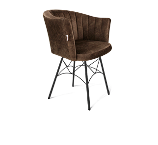 Обеденный стул SHT-ST42-1 / SHT-S107 (кофейный трюфель/черный муар) в Сызрани