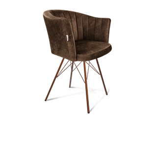 Обеденный стул SHT-ST42-1 / SHT-S37 (кофейный трюфель/медный металлик) в Сызрани