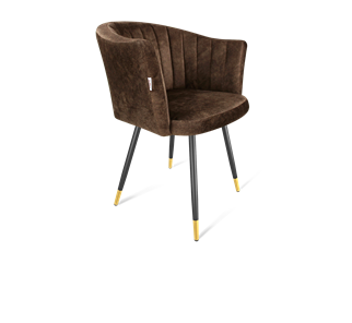 Обеденный стул SHT-ST42-1 / SHT-S95-1 (кофейный трюфель/черный муар/золото) в Сызрани