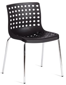 Обеденный стул SKALBERG (mod. C-084-A) 46х56х79 Black (черный) / Chrome (хром) арт.19258 в Сызрани