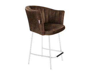 Полубарный стул SHT-ST42-1 / SHT-S29P-1 (кофейный трюфель/белый муар) в Самаре