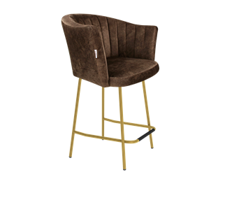 Полубарный стул SHT-ST42-1 / SHT-S29P-1 (кофейный трюфель/золото) в Самаре
