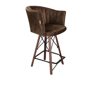 Полубарный стул SHT-ST42-1 / SHT-S80-1 (кофейный трюфель/темный орех/черный) в Самаре