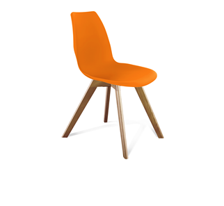 Кухонный стул SHT-ST29/S39 (оранжевый ral2003/светлый орех) в Самаре