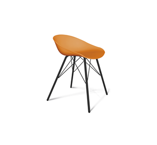 Кухонный стул SHT-ST19/S37 (оранжевый/черный муар) в Самаре