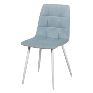 Мягкий стул Чили СРП-052 Эмаль белый голубой в Самаре