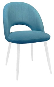 Обеденный стул 217 V16 голубой/белый в Сызрани