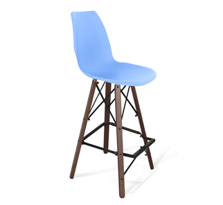 Барный стул SHT-ST29/S80 (голубой pan 278/темный орех/черный) в Сызрани