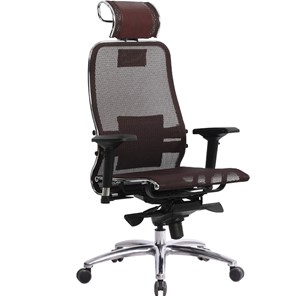 Кресло офисное Samurai S-3.04, темно-бордовый в Самаре