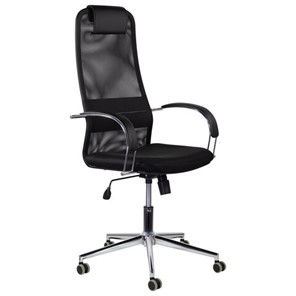 Офисное кресло Brabix Premium Pilot EX-610 CH (хром, ткань-сетка, черное) 532417 в Сызрани