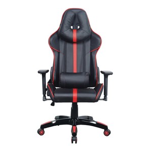 Кресло компьютерное Brabix GT Carbon GM-120 (две подушки, экокожа, черное/красное) 531931 в Тольятти