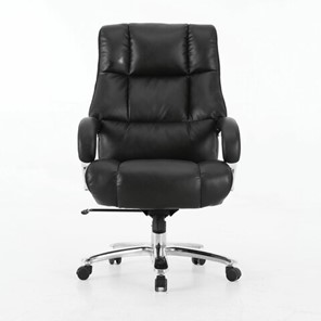 Кресло компьютерное Brabix Premium Bomer HD-007 (рециклированная кожа, хром, черное) 531939 в Сызрани
