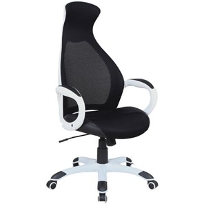 Кресло Brabix Premium Genesis EX-517 (пластик белый, ткань/экокожа/сетка черная) 531573 в Сызрани
