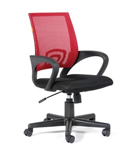 Офисное кресло CHAIRMAN 696 black Сетчатый акрил DW69 красный в Тольятти