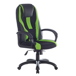 Компьютерное кресло Brabix Premium Rapid GM-102 (экокожа/ткань, черное/зеленое) 532419 в Самаре