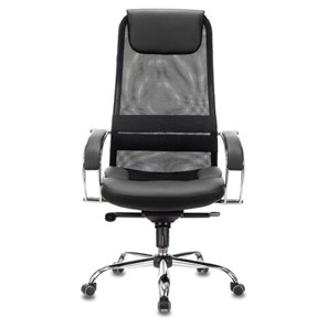 Офисное кресло Brabix Premium Stalker EX-609 PRO (хром, мультиблок, ткань-сетка/экокожа, черное) 532416 в Сызрани