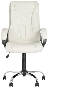 Офисное кресло ELLY (CHR68) экокожа ECO-50, белая в Тольятти