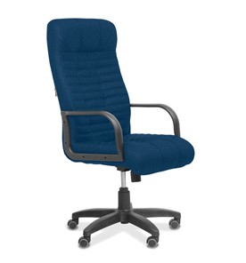 Офисное кресло для руководителя Атлант, ткань Bahama / синяя в Тольятти