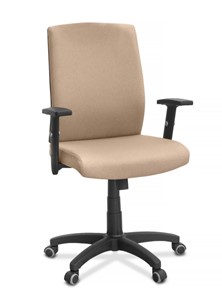 Кресло в офис Alfa A/MK/1D, ткань Bahama / бежевая в Тольятти