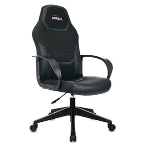 Кресло офисное BRABIX "Alpha GM-018", ткань/экокожа, черное, 532636, GM-018_532636 в Сызрани