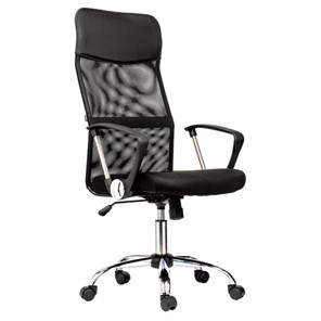 Офисное кресло BRABIX "Flash MG-302", с подлокотниками, хром, черное, 530867 в Самаре