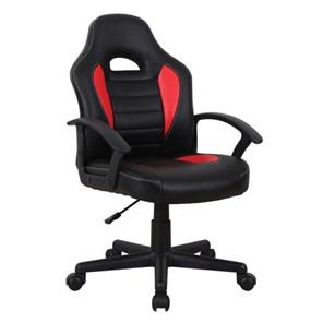Кресло офисное BRABIX "Spark GM-201", экокожа, черное/красное, 532503 в Самаре