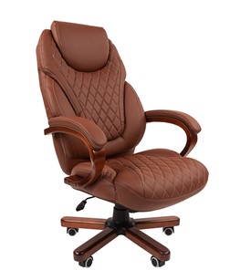 Офисное кресло CHAIRMAN 406, коричневый в Тольятти