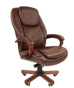 Кресло компьютерное CHAIRMAN 408, коричневый в Тольятти