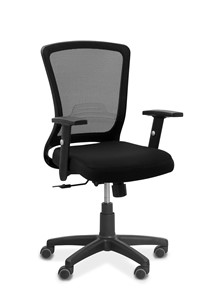 Офисное кресло Фьюжн, сетка/ткань TW / черная/черная в Самаре