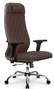 Кресло офисное Мetta L 1m 40M/2D Infinity Easy Clean (MPES) топган, нижняя часть 17833 темно-коричневый в Тольятти