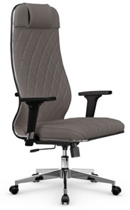 Кресло офисное Мetta L 1m 40M/2D Infinity Easy Clean (MPES) топган, нижняя часть 17834 серый в Тольятти
