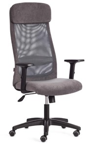 Кресло PROFIT PLT флок/ткань, серый, 29/W-12, арт.20537 в Самаре