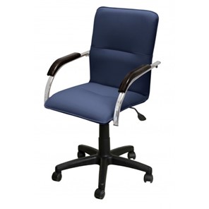 Офисное кресло Самба-лифт СРП-034 Люкс синий/венге в Самаре