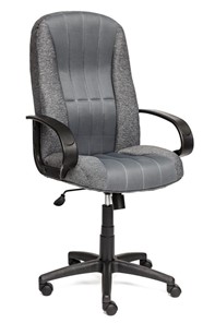 Офисное кресло СН833 ткань/сетка, серая/серая, арт.10327 в Тольятти