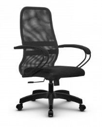Кресло компьютерное SU-CK130-8 PL темно-серый/черный в Тольятти