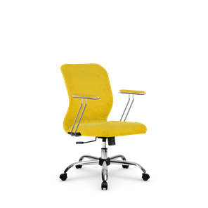 Кресло компьютерное SU-Mr-4/подл.078/осн.003 желтый в Тольятти