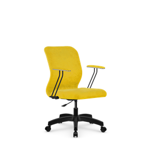 Кресло компьютерное SU-Mr-4/подл.079/осн.005 желтый в Самаре