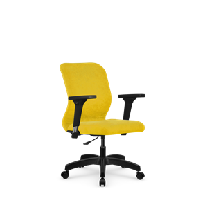 Офисное кресло SU-Mr-4/подл.200/осн.005 желтый в Самаре
