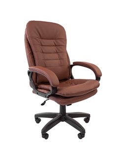 Офисное кресло CHAIRMAN 795 LT, экокожа, цвет коричневый в Самаре