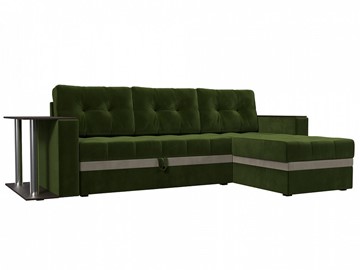 Угловой диван Атланта М, Зеленый (микровельвет) в Самаре