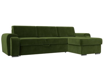 Угловой диван Лига-025, Зеленый (Микровельвет) в Сызрани