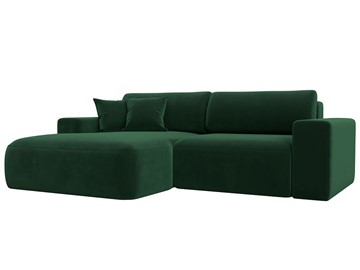 Угловой диван Лига-036 Классик, Зеленый (велюр) в Самаре