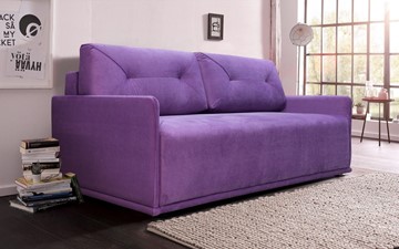 Прямой диван фиолетовый Лондон 2120х1120 в Тольятти