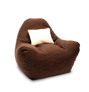 Бескаркасное кресло Эдем, рогожка орион, коричневый в Сызрани