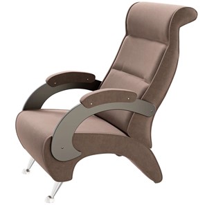 Кресло Деметрио 9Д (каркас венге, м/э коричневый) в Самаре