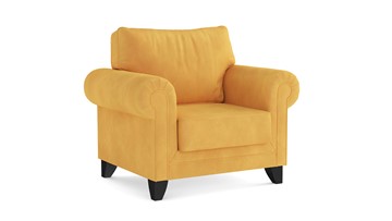 Кресло для отдыха Орландо, велюр аватар горчичный в Самаре