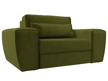 Кресло в гостиную Лига-008, Зеленый (Микровельвет) НПБ в Самаре