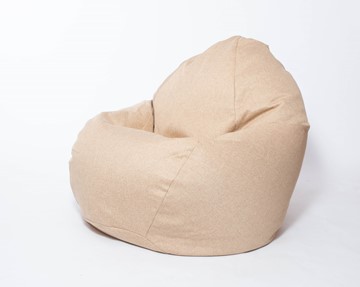 Кресло-мешок Макси, рогожка, 150х100, песочное в Тольятти